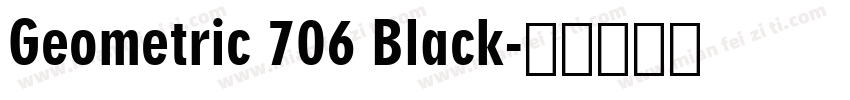 Geometric 706 Black字体转换